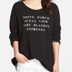 Raw Edge Wildfox Sweatshirt XS